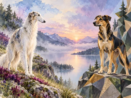 Watercolor and Paper Dog Gallery — Pets wallpaper