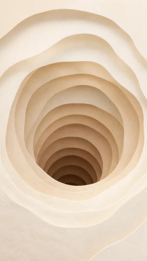 Layered Ivory Paper Forms Creating A — Abstract wallpaper
