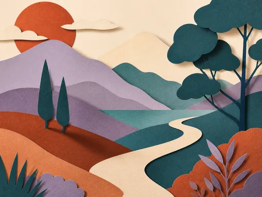 Broad Paper-art Landscape Built — Abstract Galaxy Fold wallpaper