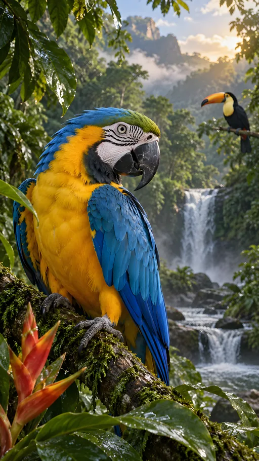 Blue-and-Gold Macaw Portrait — Animals & Wildlife wallpaper