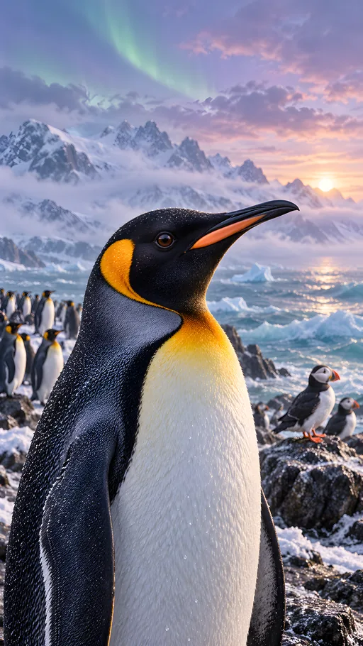 King Penguin Portrait — Animals & Wildlife wallpaper