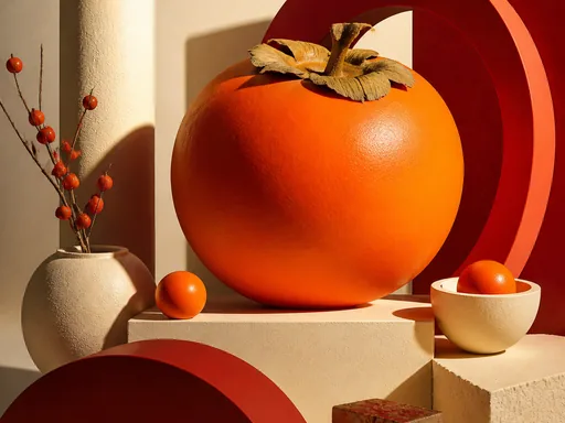 Vivid Persimmon Orange Objects Warm Red — Minimal & Color wallpaper