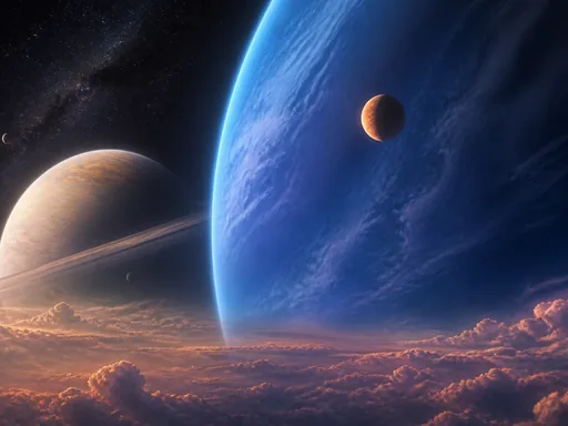 Enormous Planets Viewed — Space wallpaper