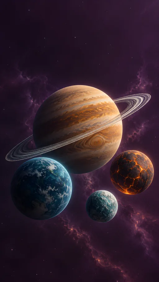 Ceramic Mini Planets — Space wallpaper