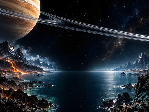Ringed Planet Arc — Space wallpaper