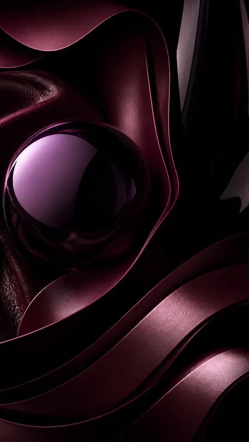 Deep Plum Black Glass Burgundy Surfaces — Minimal & Color wallpaper