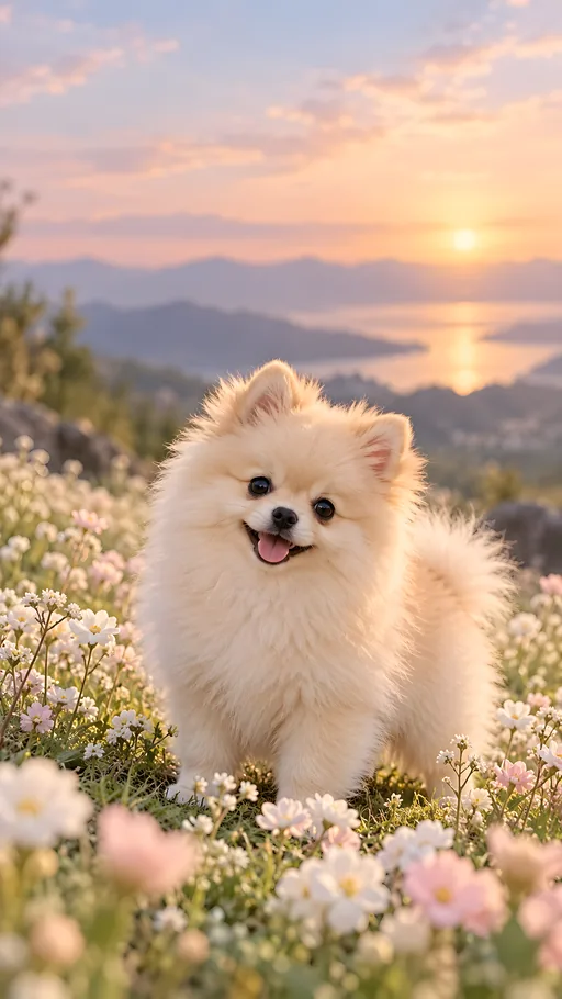 Cream Pomeranian Puppy — Pets wallpaper