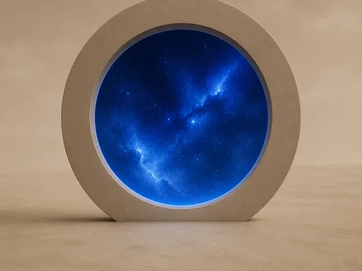 Broad Circular Portal — Fantasy Galaxy Fold wallpaper