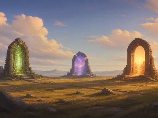 Broad Quiet Plain — Fantasy Galaxy Fold wallpaper