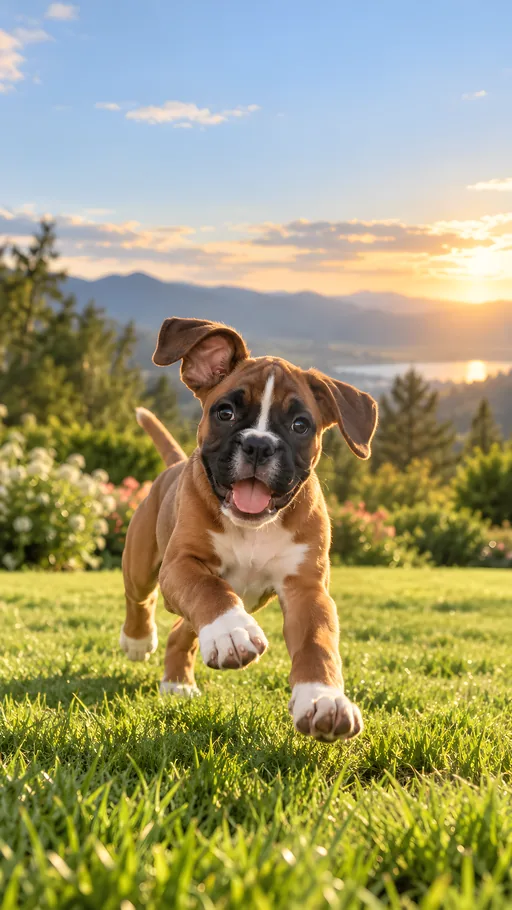 Boxer Puppy Zoomies — Pets wallpaper