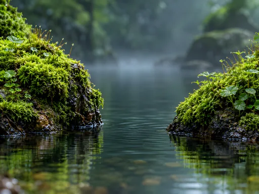 Moss Islands in Rainwater — Flowers & Plants wallpaper