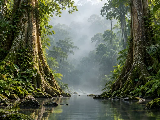 Buttress Trunks and a Clearing — Nature & Landscapes wallpaper