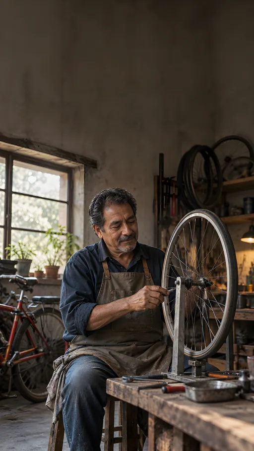 Bicycle Repair Workshop — People & Portraits wallpaper