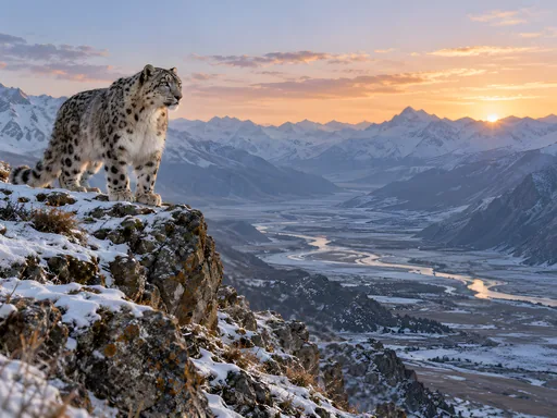 Snow Leopard at First Light — Animals & Wildlife wallpaper