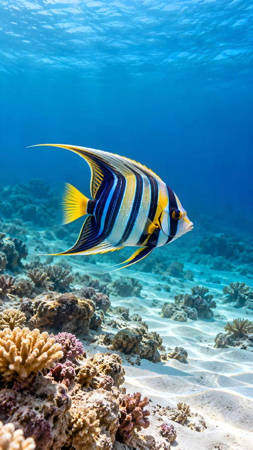 Angelfish Above the Reef Shelf — Animals & Wildlife wallpaper