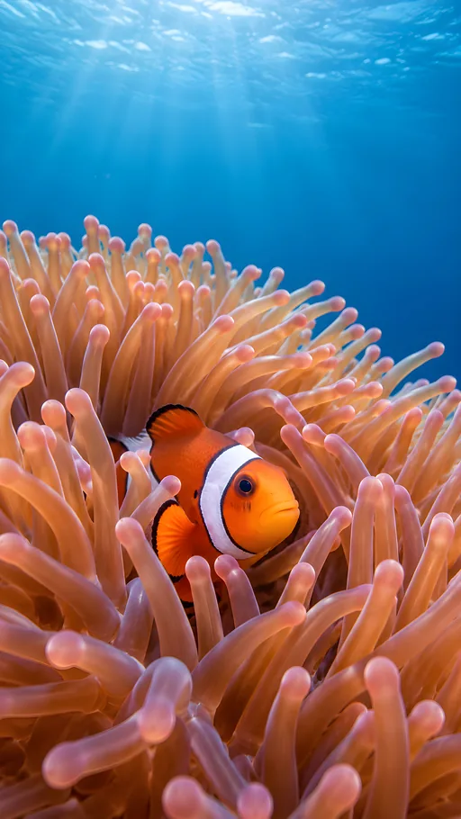 Clownfish in an Anemone — Animals & Wildlife wallpaper