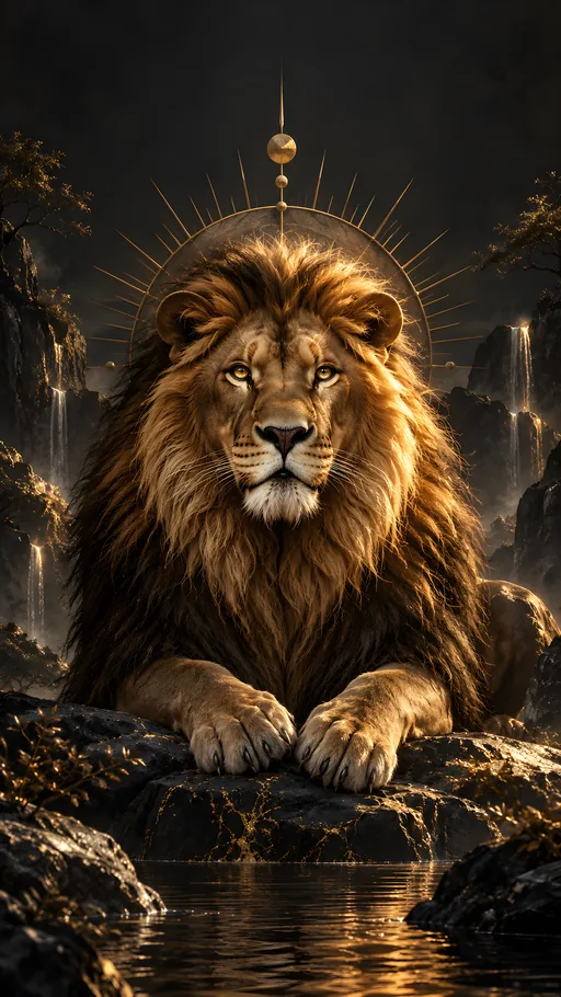 Golden-Maned Lion — Animals & Wildlife wallpaper