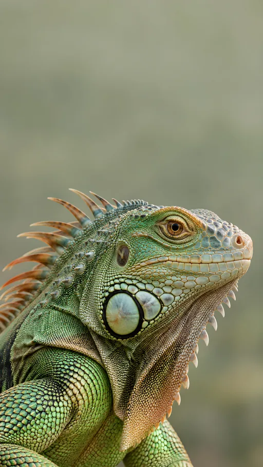 Iguana Portrait in Sage — Animals & Wildlife wallpaper