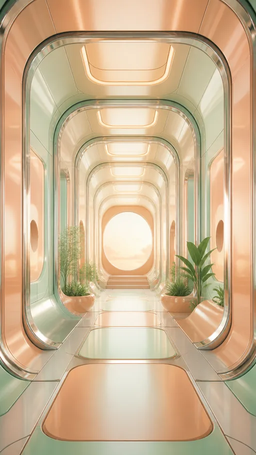 Vertical Corridor — Technology wallpaper