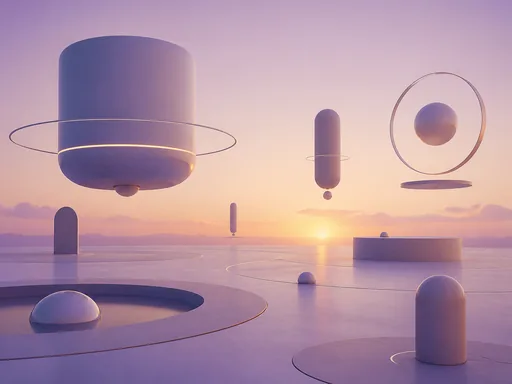 Abstract Hovering Geometric Structures Arranged Over — Technology Galaxy Fold wallpaper