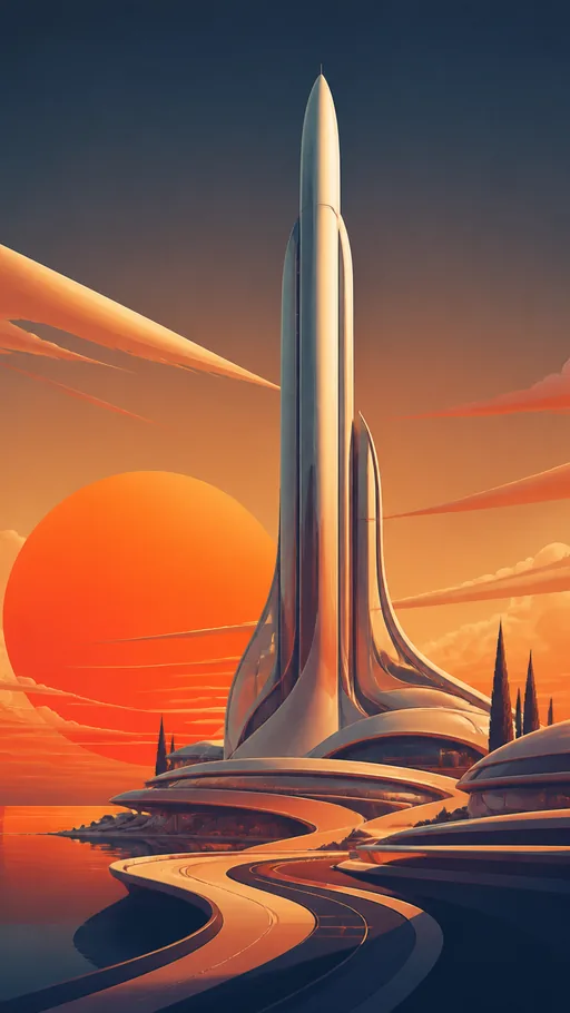 Original Optimistic Futuristic Design — Technology wallpaper