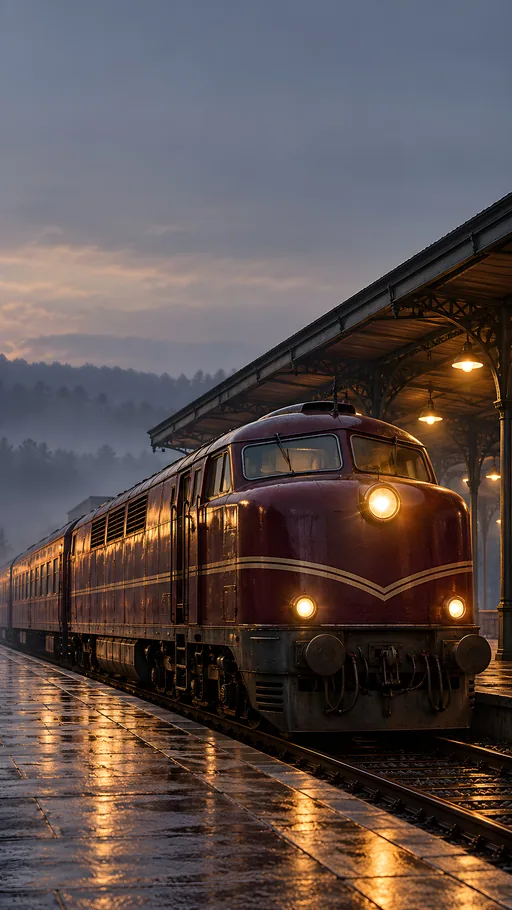Early Diesel at the Platform — Cars & Vehicles phone wallpaper