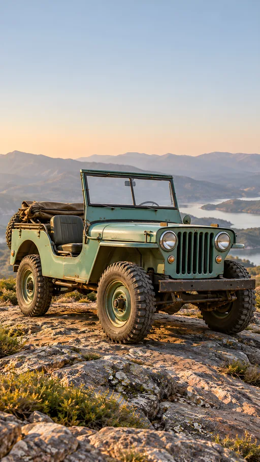 Utility Jeep with a Canvas Roof — Cars & Vehicles phone wallpaper
