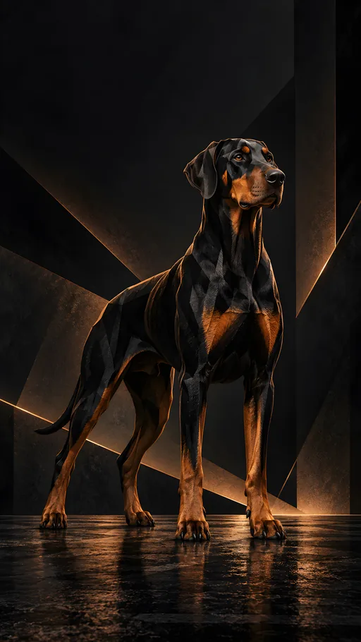 Black-and-Copper Guardian — Pets wallpaper