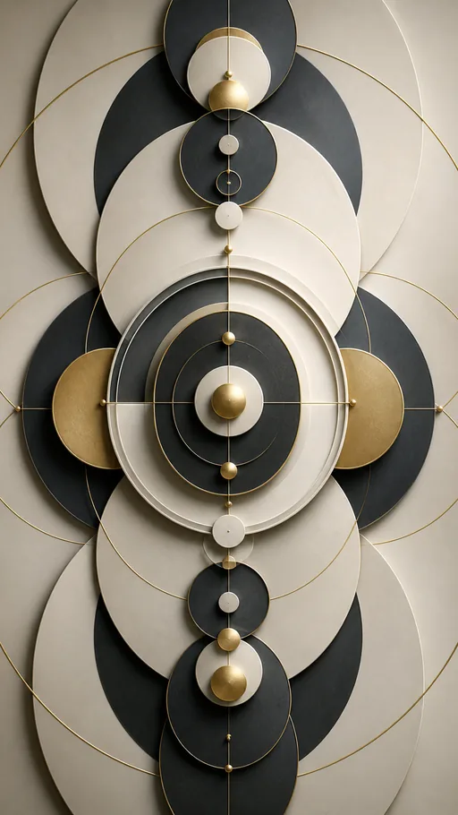 Tall Radial Arrangement — Abstract wallpaper