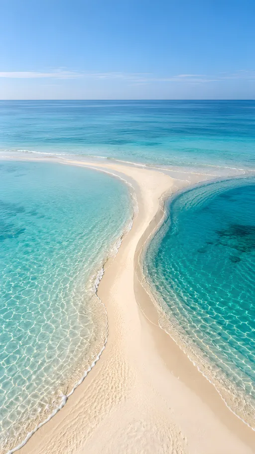 Sand Tongue Between Tidal Pools — Nature & Landscapes wallpaper