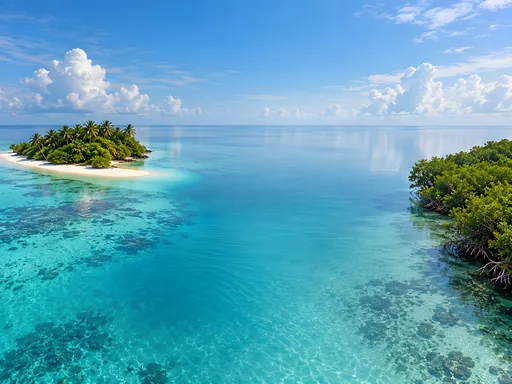 Lagoon Island and Mangrove Edge — Nature & Landscapes wallpaper