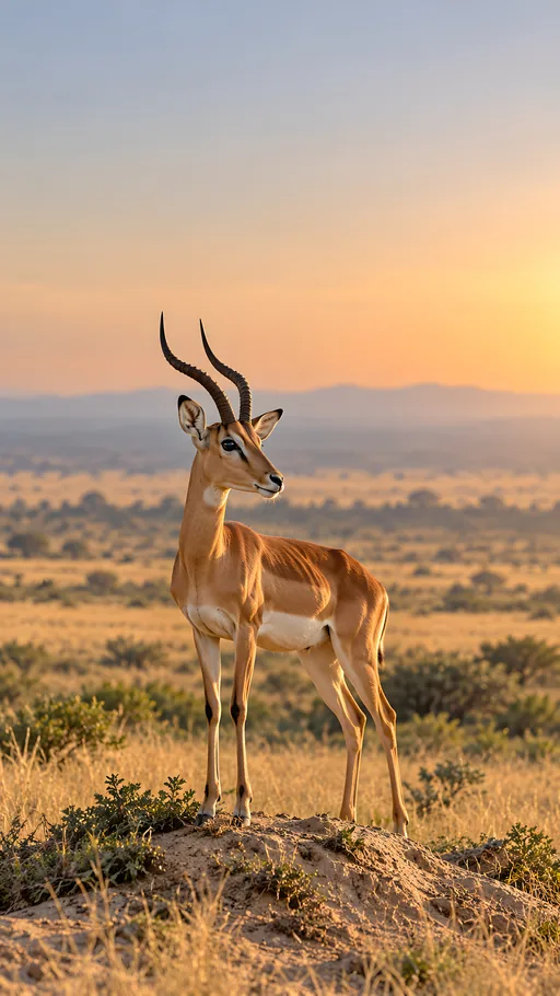 Young Antelope on a Sandy Rise — Animals & Wildlife wallpaper