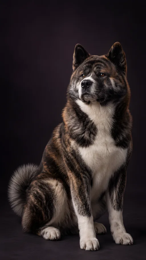 Brindle Akita Portrait — Pets wallpaper