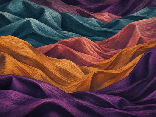Wide Fabric Landscape — Abstract Galaxy Fold wallpaper