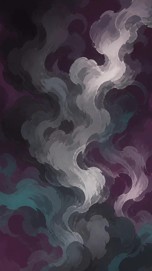 Soft Illustrated Smoke Plumes Curling Upward — Abstract wallpaper