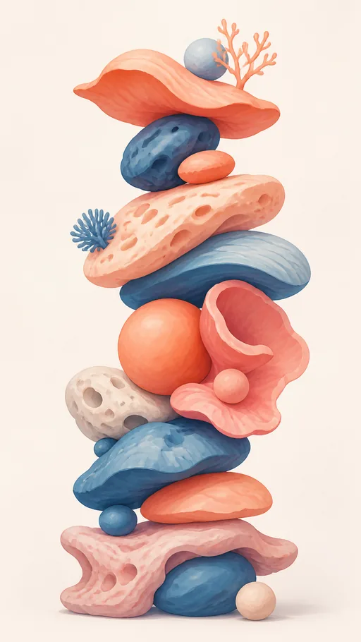 Tall Stack — Abstract wallpaper