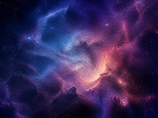 Wide Star Field Around A Softly — Space Galaxy Fold wallpaper