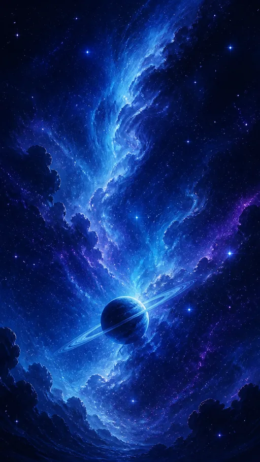 Tall Field — Space wallpaper