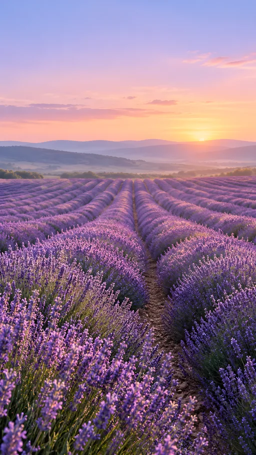 Lavender Field at Dawn — Flowers & Plants wallpaper