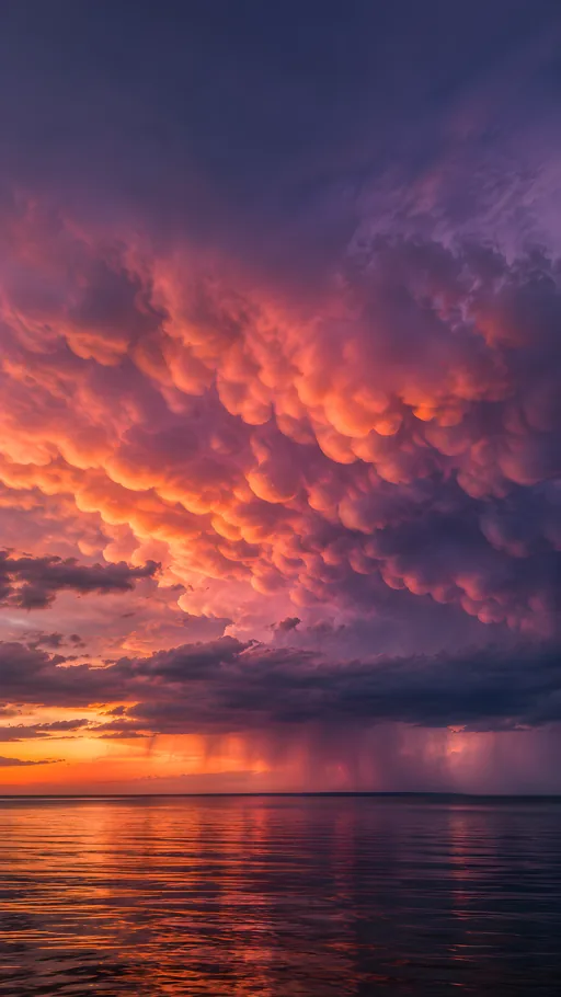 Mammatus Clouds at Dusk — Seasons & Weather wallpaper