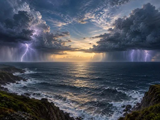 Storm Towers and Rain Gap — Seasons & Weather wallpaper