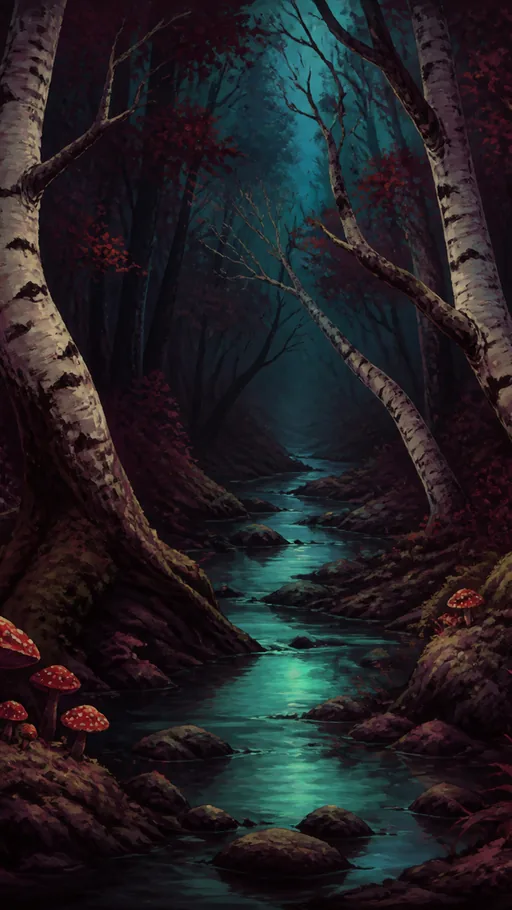 Dark Storybook Woodland — Nature & Landscapes wallpaper