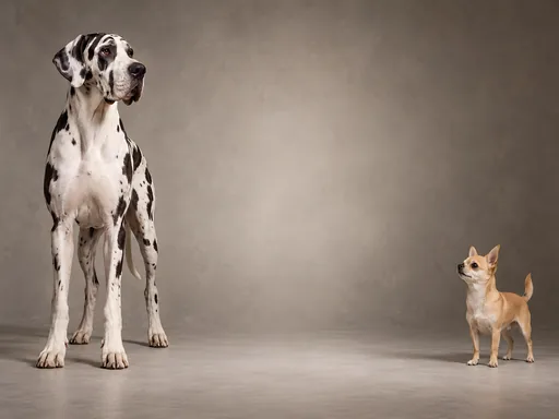 Great Dane and Chihuahua — Pets wallpaper