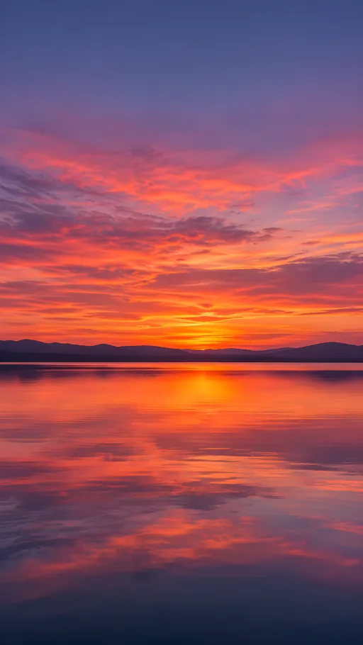 Magenta Sunset Lake — Seasons & Weather wallpaper