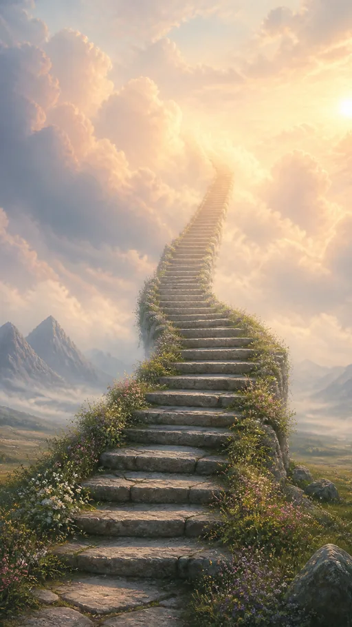 Stone Staircase — Fantasy wallpaper