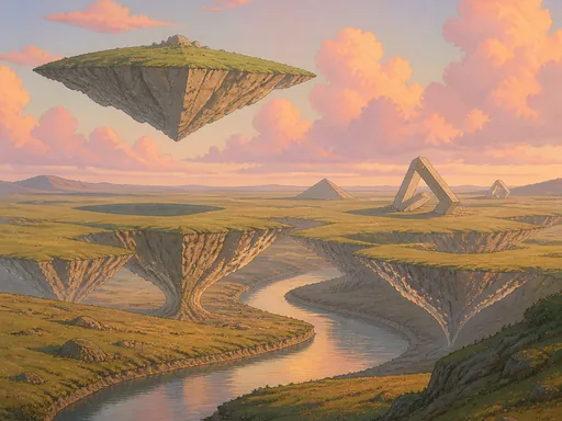 Broad Surreal Plain — Fantasy Galaxy Fold wallpaper