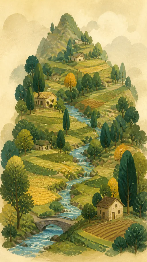 Tall Storybook Painting — Fantasy wallpaper