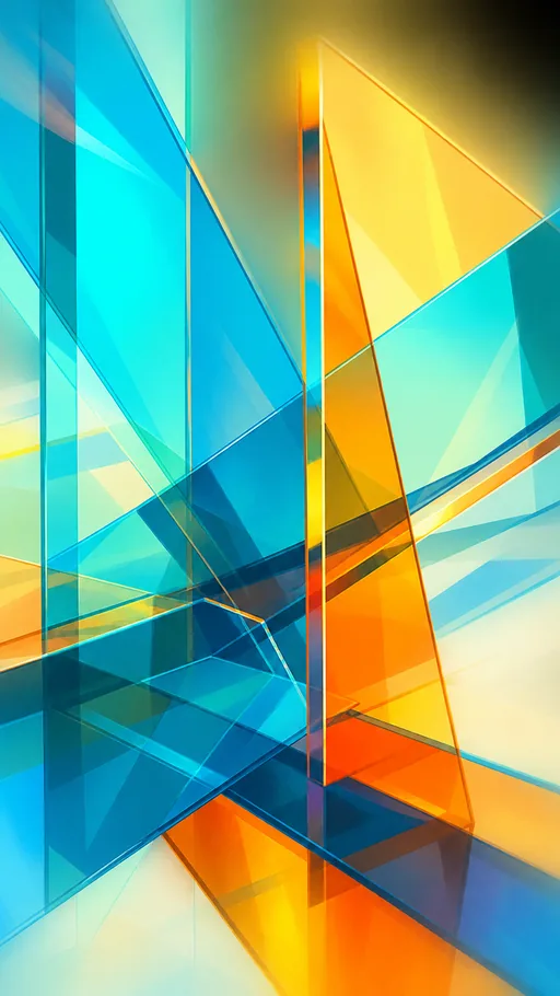Tall 2D Animated Illustration — Abstract wallpaper