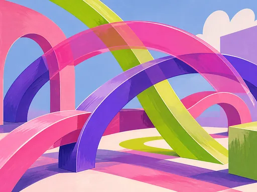 Wide 2D Animated Scene — Abstract Galaxy Fold wallpaper