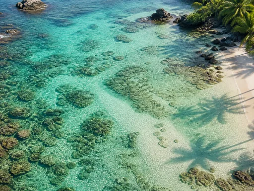 Shallow Coral Cove Seen — Nature & Landscapes Galaxy Fold wallpaper